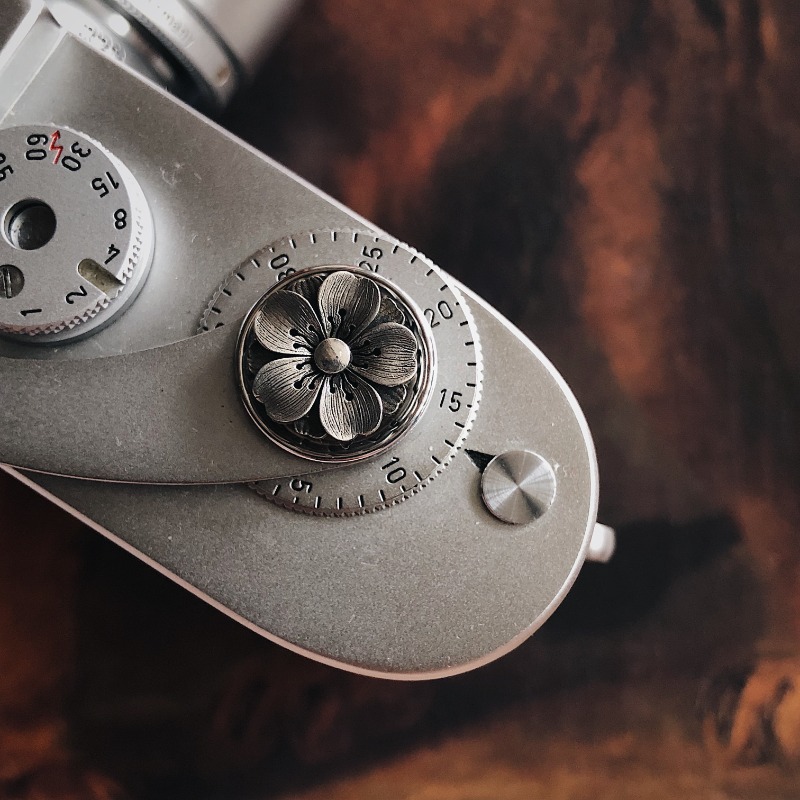 Fujifilm Camera X100Vi - Кнопка камеры на заказ, серебряный материал,