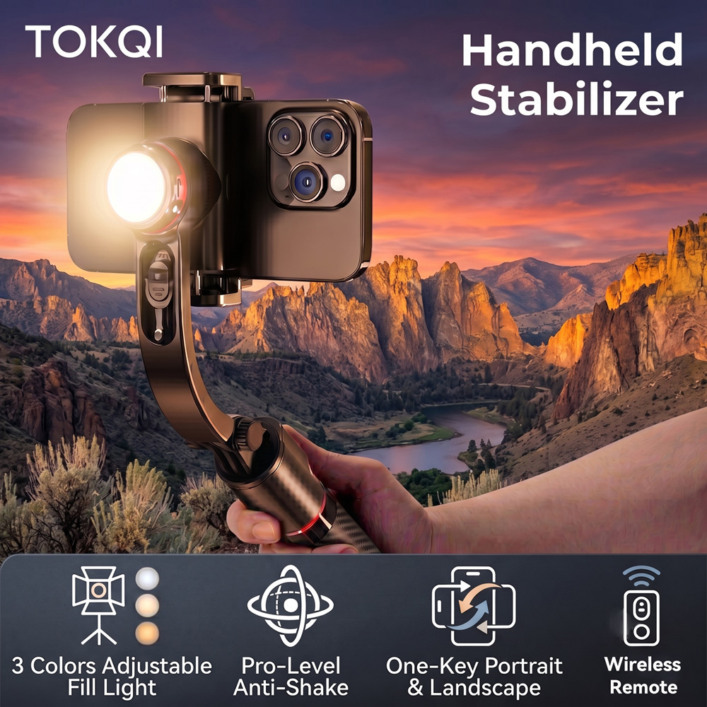 Photography Basics - Стабилизатор TOKQI с защитой от вибрации,