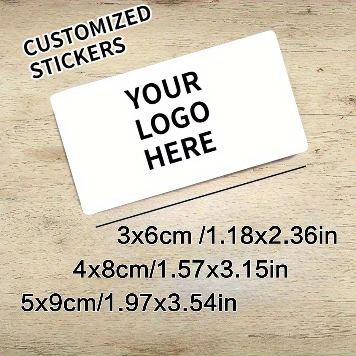 Photography Logo - Прямоугольные наклейки на заказ – персонализированные